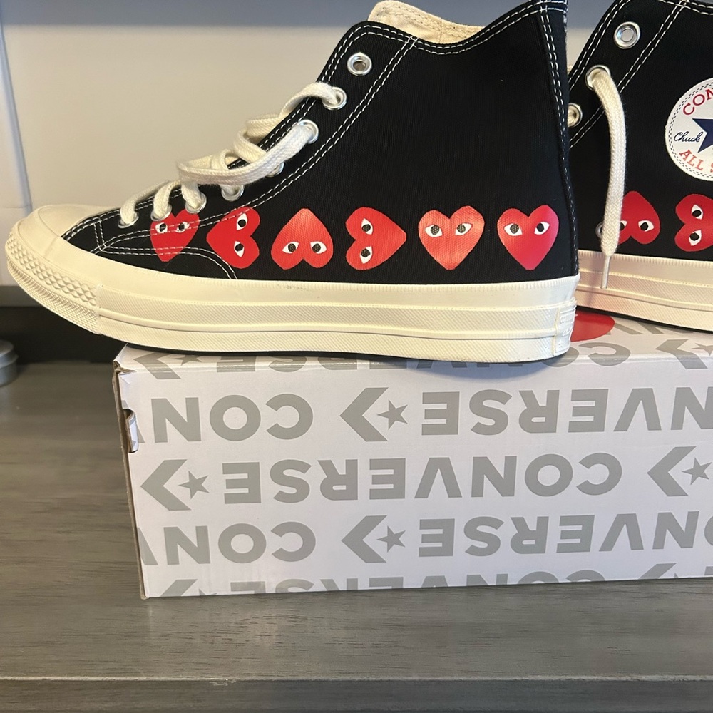 Converse x Comme des Garçons White High-Top Sneakers Brand new with tags.